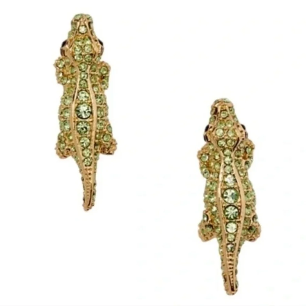 💚▪️Kate Spade ▪️Swamped Alligator Pavé Stud Earrings ($78)